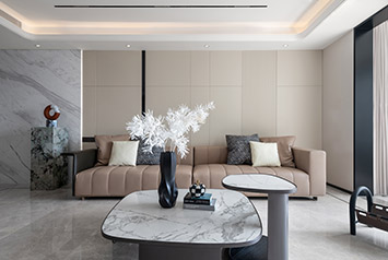 万科公园都会178平米现代气概装修软装实景图 